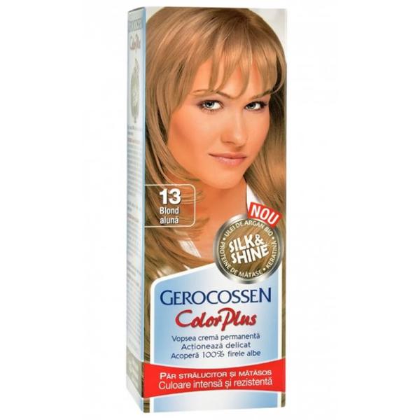 Vopsea de Par Silk&Shine Gerocossen Color Plus, nuanta 13 Blond Aluna, 50 g Vopsea de Par Silk&Shine Gerocossen Color Plus, nuanta 13 Blond Aluna, 50 g