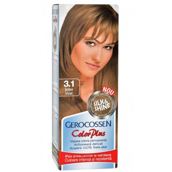 Vopsea de Par Silk&Shine Gerocossen Color Plus, nuanta 3.1 Saten Irizat, 50 g Vopsea de Par Silk&Shine Gerocossen Color Plus, nuanta 3.1 Saten Irizat, 50 g