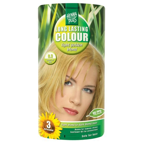 Vopsea par, Long Lasting Colour, 8.3 Light Golden Blond, Hennaplus Vopsea par, Long Lasting Colour, 8.3 Light Golden Blond, Hennaplus
