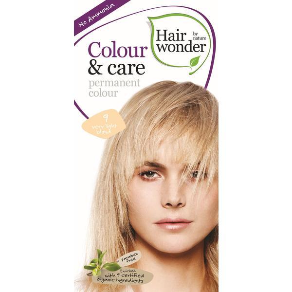 Vopsea par naturala, Colour & Care, 9 Very Light Blond, Hairwonder Vopsea par naturala, Colour & Care, 9 Very Light Blond, Hairwonder