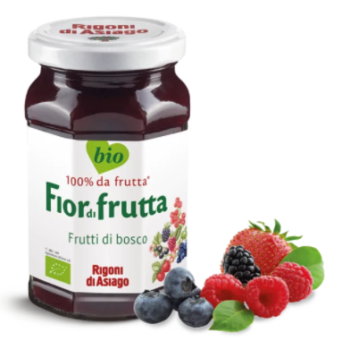 Dulceata de fructe de padure, fara zahar, eco-bio, 250g - Rigoni di Asiago