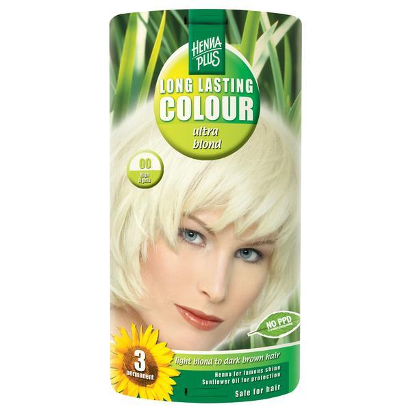 Decolorant, Long Lasting Colour Ultra Blond 00, Hennaplus, 140 ml Decolorant, Long Lasting Colour Ultra Blond 00, Hennaplus, 140 ml