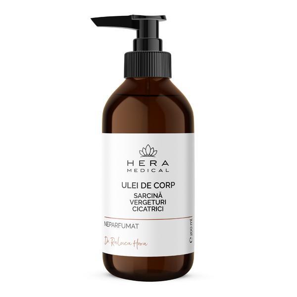 Ulei de corp Sarcina, Vergeturi, Cicatrici, Hera Medical Cosmetice BIO, 200 ml Ulei de corp Sarcina, Vergeturi, Cicatrici, Hera Medical Cosmetice BIO, 200 ml