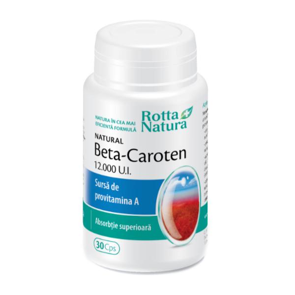 Beta-Caroten Natural Rotta Natura, 30 capsule