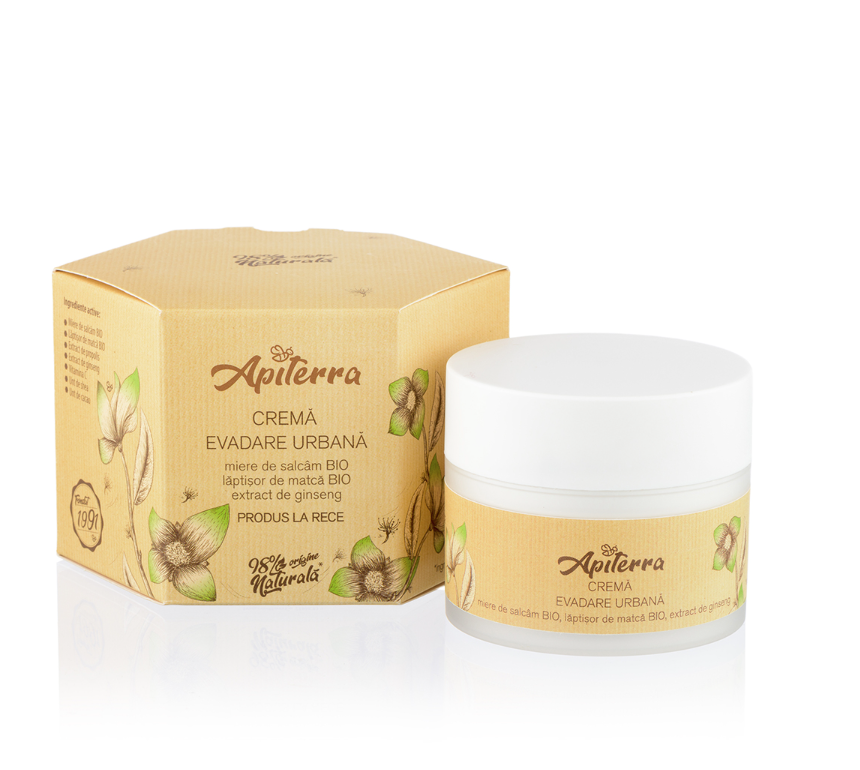 Apiterra crema Evadare Urbana, 50ml - Apicola Pastoral Georgescu