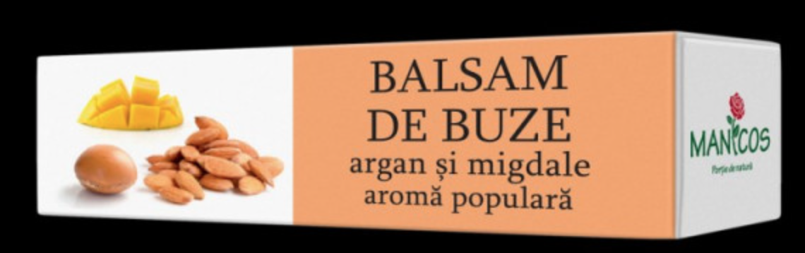 Balsam Buze Argan si migdale 4.8g - MANICOS