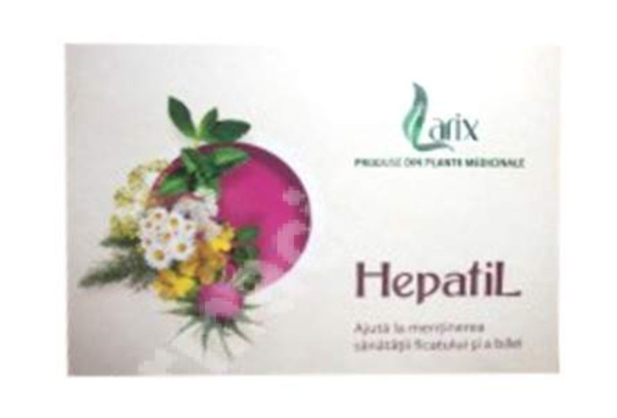 Ceai HepatiL, 40pliculete - Larix