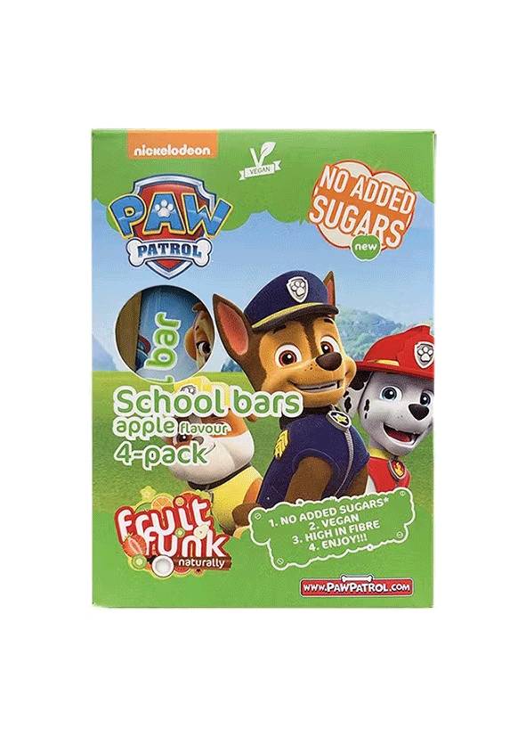 Baton din fructe cu mar - Paw Patrol, vegan, fara zahar, 4x20g, Fruit Funk Baton din fructe cu mar - Paw Patrol, vegan, fara zahar, 4x20g, Fruit Funk