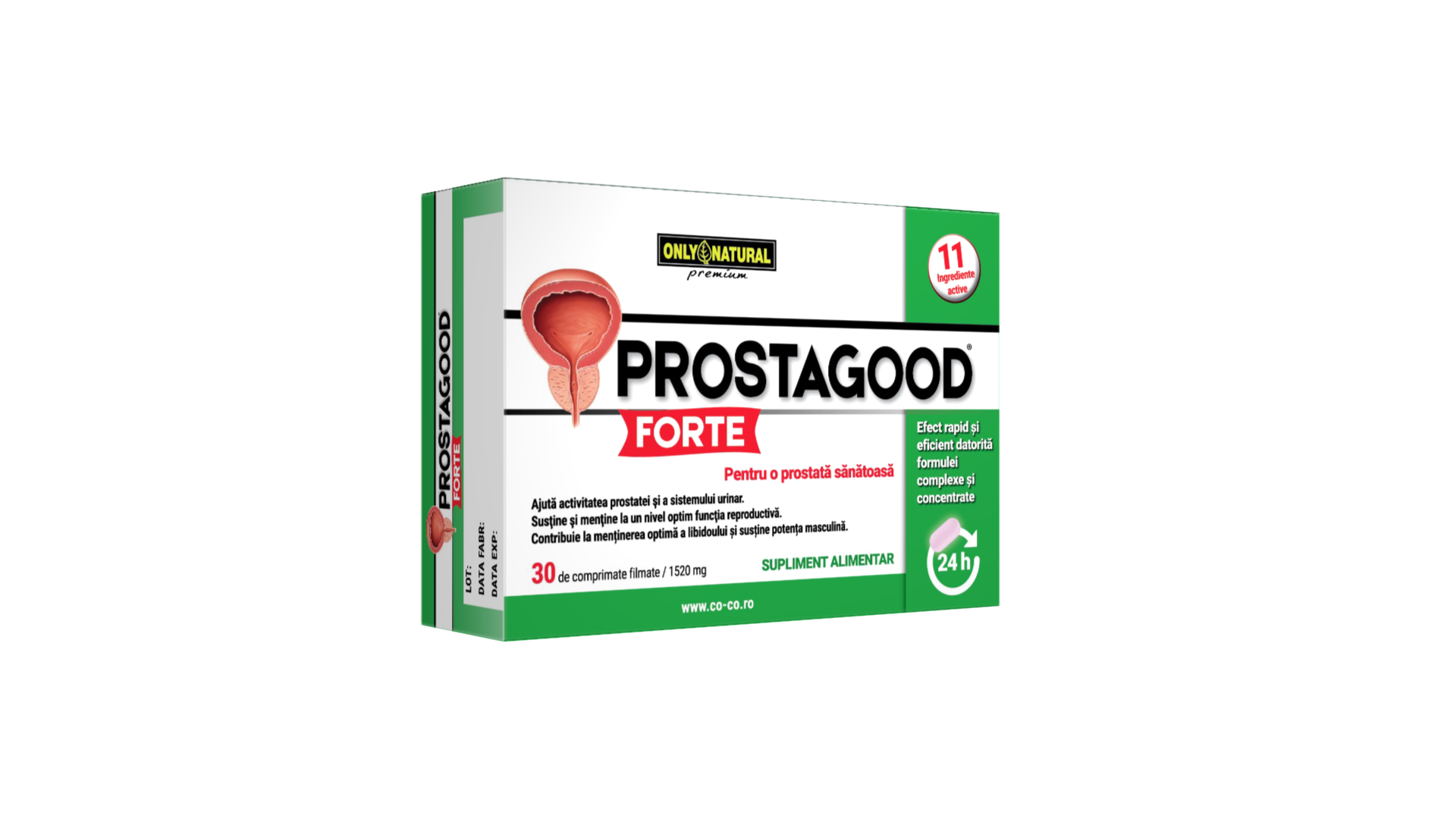 PROSTAGOOD FORTE, prostata marita, 1520mg, 30 comprimate, ONLY NATURAL