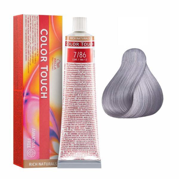 Vopsea Demi-permanenta - Wella Professionals Color Touch nuanta 7/86 Medium Blonde Pearl Violet Vopsea Demi-permanenta - Wella Professionals Color Touch nuanta 7/86 Medium Blonde Pearl Violet