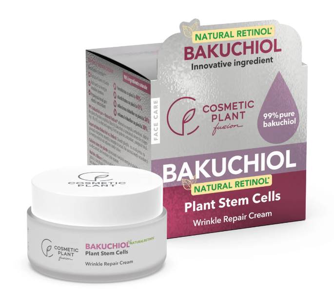 BAKUCHIOL – Wrinkle Repair Cream cu 99% Bakuchiol pur (Natural Retinol) și Celule stem din plante 50 ml Cosmetic Plant