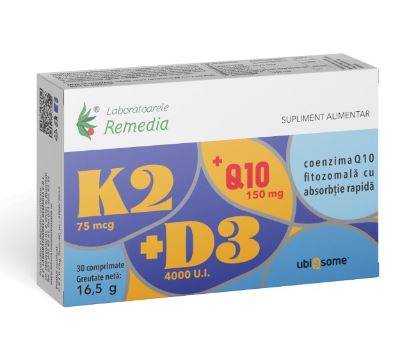 K2 + D3 + Q10 UBIQSOME 30 capsule - REMEDIA