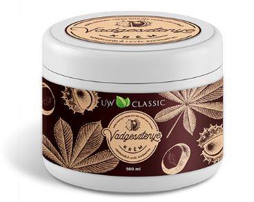 Crema picioare cu extract de Castan Salbatic si frunze de vita de vie rosie 500ml - UW Classic
