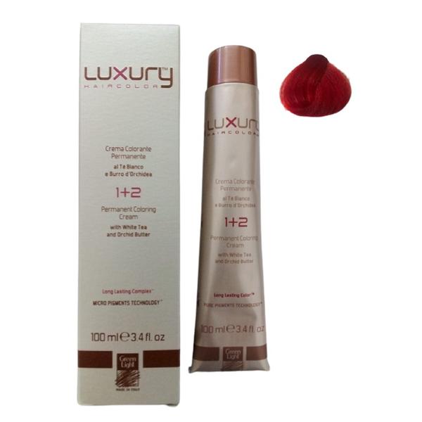 Vopsea Crema Permanenta Luxury Green Light, nuanta Red, 100 ml - Corector Vopsea Crema Permanenta Luxury Green Light, nuanta Red, 100 ml - Corector