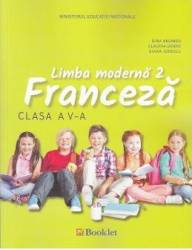 Limba moderna 2. Franceza - Clasa 5 - Manual + CD - Gina Belabed Claudia Dobre