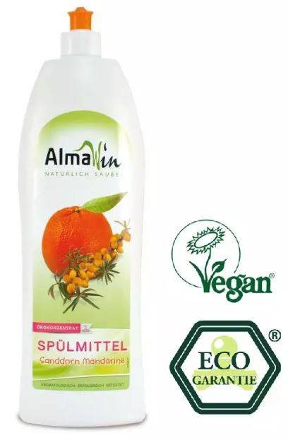 Detergent de vase concentrat cu catina si mandarine Eco-Bio 1L - AlmaWin