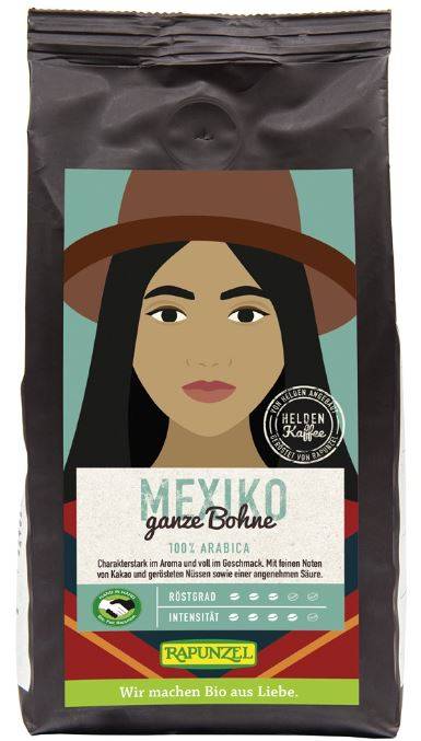 Cafea Arabica boabe Mexico Eco-Bio 250g - Rapunzel