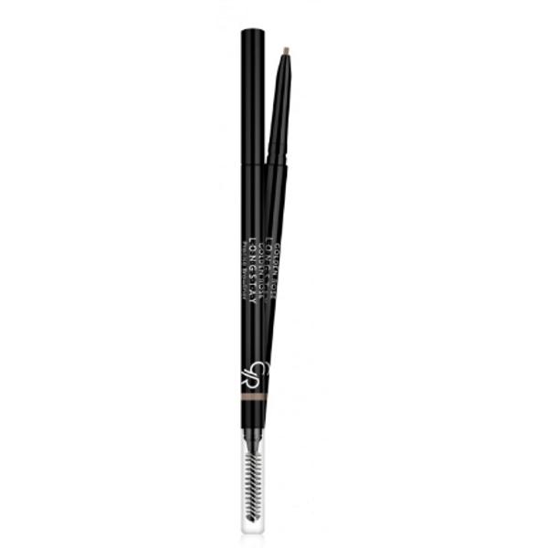 Creion pentru Sprancene Retractabil Precise Waterproof Golden Rose, nuanta 107 Creion pentru Sprancene Retractabil Precise Waterproof Golden Rose, nuanta 107