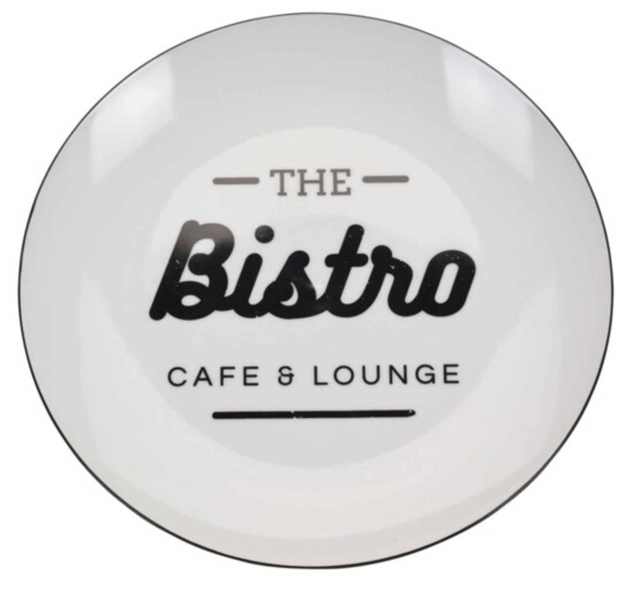 Platou Bistro, Ø26 cm, portelan, alb