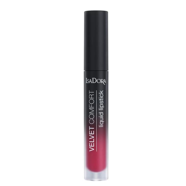 Ruj de Buze Lichid - Velvet Comfort Liquid Lipstick Isadora 4 ml, nuanta 60 Raspberry Kiss Ruj de Buze Lichid - Velvet Comfort Liquid Lipstick Isadora 4 ml, nuanta 60 Raspberry Kiss