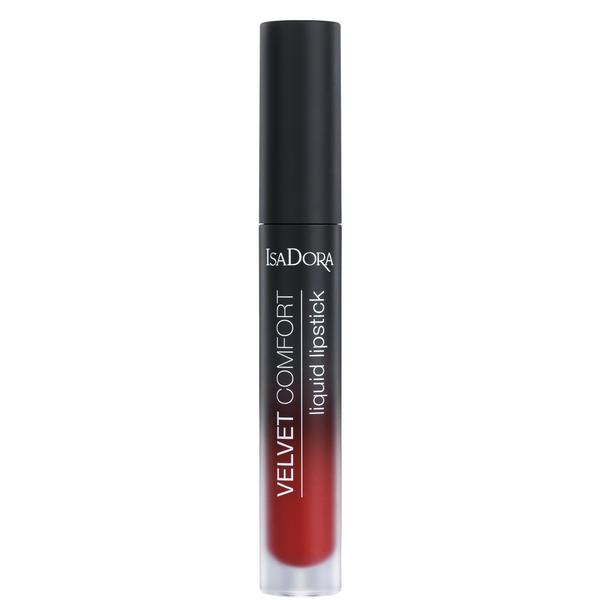 Ruj de Buze Lichid - Velvet Comfort Liquid Lipstick Isadora 4 ml, nuanta 66 Ravish Red Ruj de Buze Lichid - Velvet Comfort Liquid Lipstick Isadora 4 ml, nuanta 66 Ravish Red