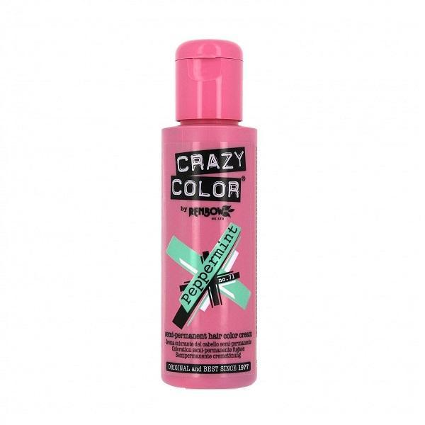 Crazy Color vopsea nuantatoare semipermanenta 100 ml - peppermint nr.71 Crazy Color vopsea nuantatoare semipermanenta 100 ml - peppermint nr.71