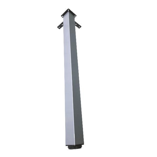 Picior pentru masa cu profil patrat 50x50 mm, finisaj aluminiu, H:710 - Maxdeco Picior pentru masa cu profil patrat 50x50 mm, finisaj aluminiu, H:710 - Maxdeco