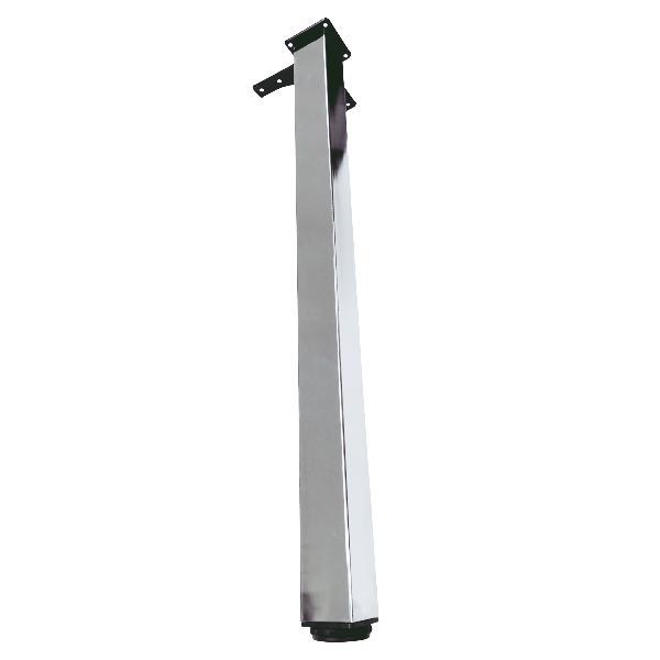 Picior pentru masa cu profil patrat 50x50 mm, finisaj crom lucios, H:710 - Maxdeco Picior pentru masa cu profil patrat 50x50 mm, finisaj crom lucios, H:710 - Maxdeco