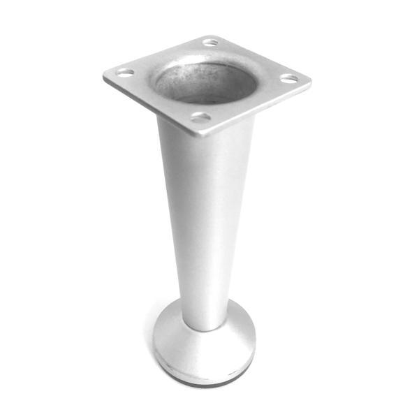 Picior metalic Ayak pentru mobilier H:100 mm, finisaj aluminiu - Maxdeco Picior metalic Ayak pentru mobilier H:100 mm, finisaj aluminiu - Maxdeco