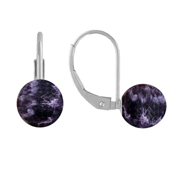 Cercei Argint Clasici si Pietre Semipretioase Naturale de Ametist de 10 mm Cercei Argint Clasici si Pietre Semipretioase Naturale de Ametist de 10 mm