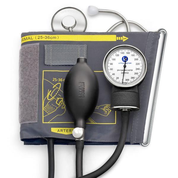 Tensiometru mecanic Little Doctor LD 71A, profesional, stetoscop atasat, manometru din metal Tensiometru mecanic Little Doctor LD 71A, profesional, stetoscop atasat, manometru din metal