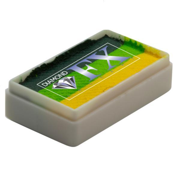 Vopsea pentru față sau corp, Diamond FX Splitcake Pădure verde, 28 g Vopsea pentru față sau corp, Diamond FX Splitcake Pădure verde, 28 g