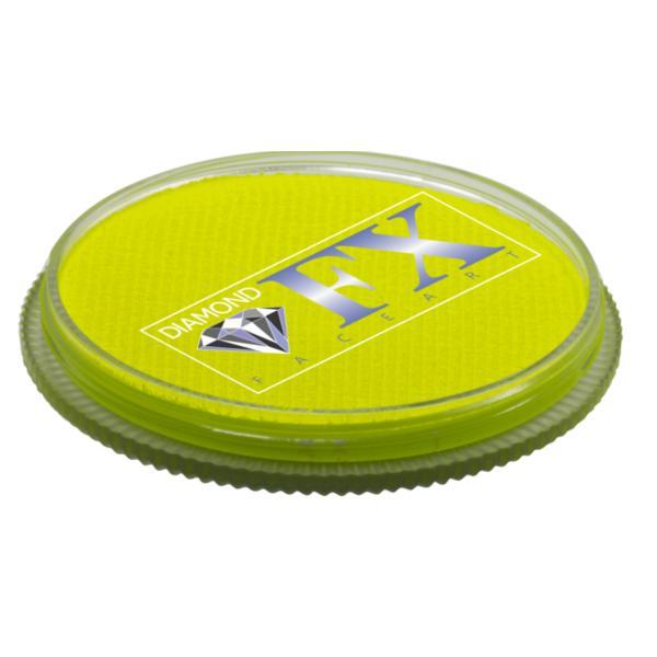 Vopsea pentru machiaj prostetic și efecte speciale, Diamond FX galben neon, 30 g Vopsea pentru machiaj prostetic și efecte speciale, Diamond FX galben neon, 30 g