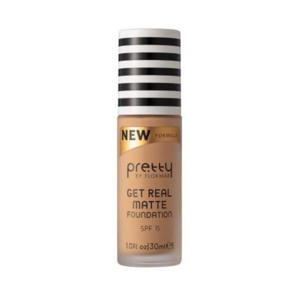 Fond de ten Pretty by Flormar Get Real Matte 08 Medium Beige , 30 ml Fond de ten Pretty by Flormar Get Real Matte 08 Medium Beige , 30 ml