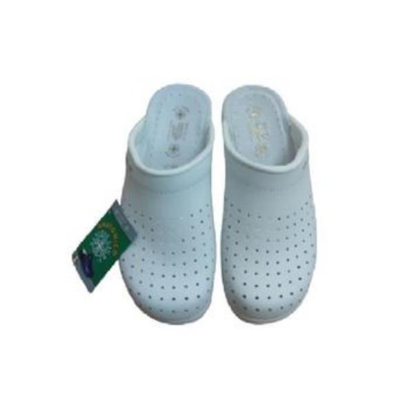 Saboti medicali barbati, Sanital Light, Piele naturala Italia, Alb, 44 Saboti medicali barbati, Sanital Light, Piele naturala Italia, Alb, 44