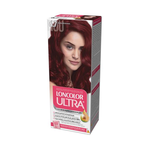 Vopsea Permanenta pentru Par Loncolor Ultra, nuanta 6.7 rosu pasional Vopsea Permanenta pentru Par Loncolor Ultra, nuanta 6.7 rosu pasional