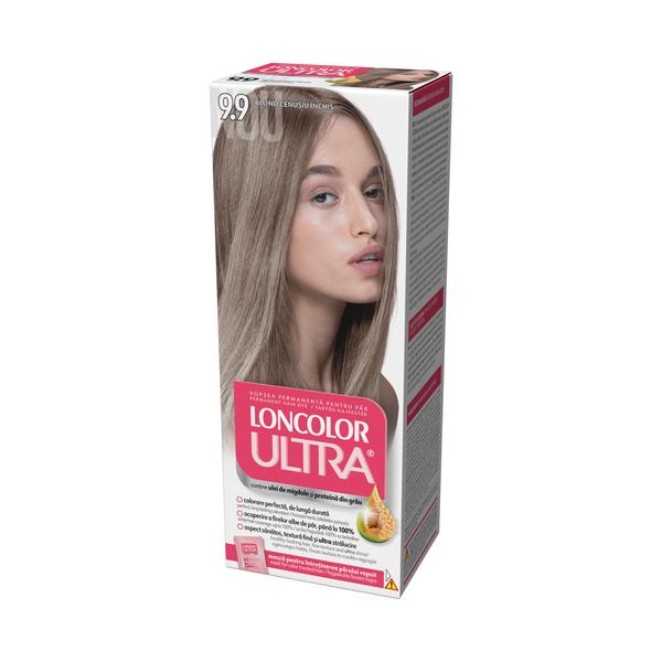 Vopsea Permanenta pentru Par Loncolor Ultra, nuanta 9.9 blond cenusiu inchis Vopsea Permanenta pentru Par Loncolor Ultra, nuanta 9.9 blond cenusiu inchis