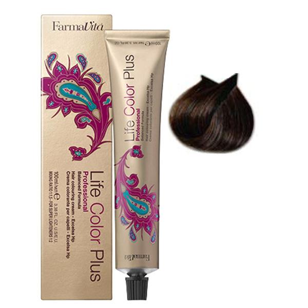 Vopsea Permanenta - FarmaVita Life Color Plus Professional, nuanta 4.35 Chocolate Brown, 100 ml Vopsea Permanenta - FarmaVita Life Color Plus Professional, nuanta 4.35 Chocolate Brown, 100 ml