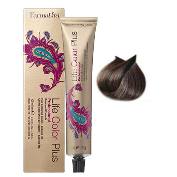 Vopsea Permanenta - FarmaVita Life Color Plus Professional, nuanta 6.7 Dark Blonde Brown, 100 ml Vopsea Permanenta - FarmaVita Life Color Plus Professional, nuanta 6.7 Dark Blonde Brown, 100 ml