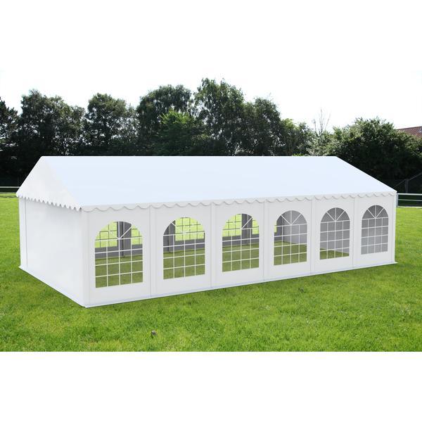 Cort Evenimente Professional, PVC ignifug alb, 4x12 m - Corturi24 Cort Evenimente Professional, PVC ignifug alb, 4x12 m - Corturi24