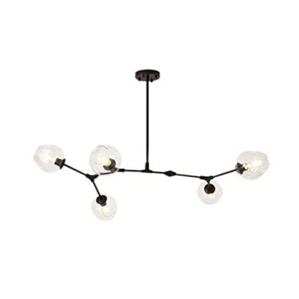 Candelabru Modern Loft, Iluminat Industrial cu LED-uri, Cu Globuri Sticla, TotulPerfect Candelabru Modern Loft, Iluminat Industrial cu LED-uri, Cu Globuri Sticla, TotulPerfect