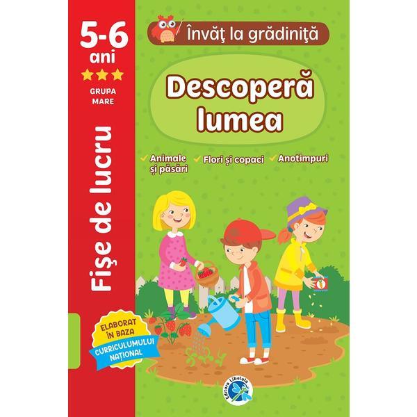 Descopera lumea: 5-6 ani Grupa mare. Invat la gradinita, editura Libelula Descopera lumea: 5-6 ani Grupa mare. Invat la gradinita, editura Libelula