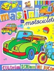 Masini si motociclete - Coloram scriem ne jucam