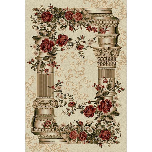 Covor Clasic, Lotos Coloane 532, Bej / Crem, 120x170 cm, 1800 gr/mp Covor Clasic, Lotos Coloane 532, Bej / Crem, 120x170 cm, 1800 gr/mp