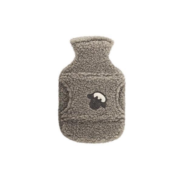 Perna termica cu recipient pentru apa, husa lana merinos 100% naturala, capacitate mare 2l, gri Perna termica cu recipient pentru apa, husa lana merinos 100% naturala, capacitate mare 2l, gri