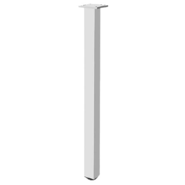 Picior pentru masa din aluminiu, cu profil patrat 46x46 mm, finisaj aluminiu, H710 - Maxdeco Picior pentru masa din aluminiu, cu profil patrat 46x46 mm, finisaj aluminiu, H710 - Maxdeco