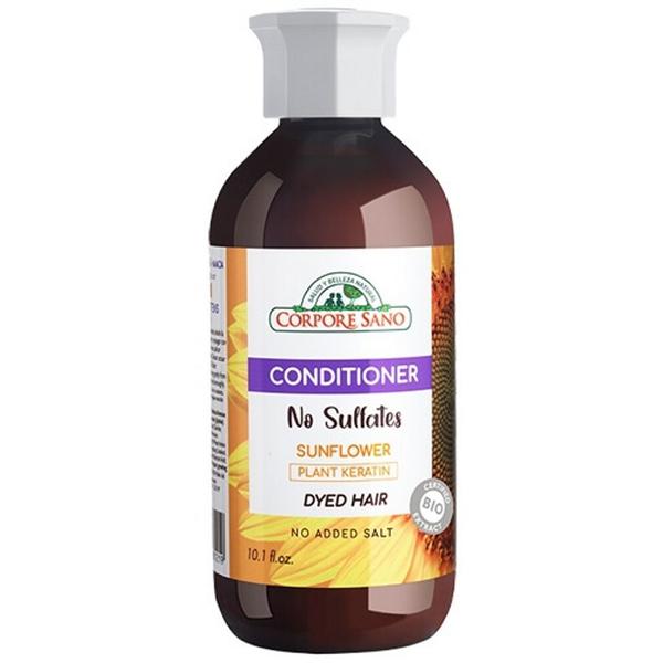 Balsam cu Floarea-Soarelui si Cheratina din Plante pentru Par Vopsit Fara Sulfati Corpore Sano, 300 ml Balsam cu Floarea-Soarelui si Cheratina din Plante pentru Par Vopsit Fara Sulfati Corpore Sano, 300 ml