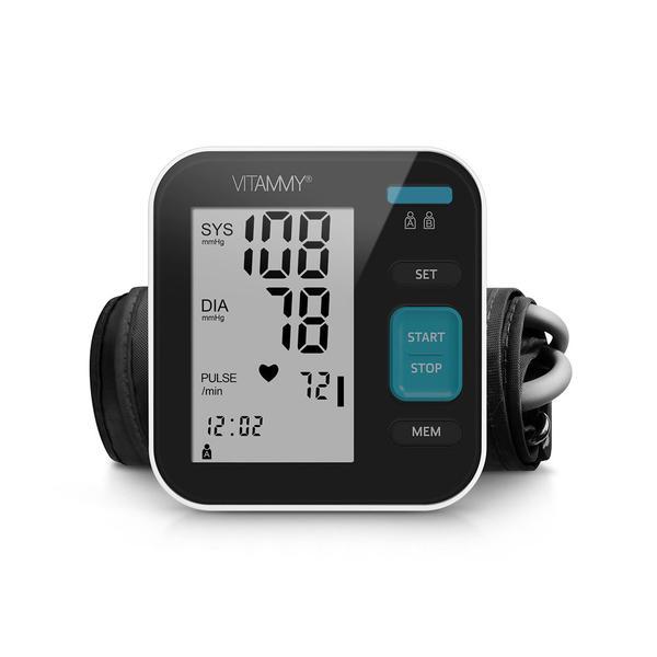 Tensiometru electronic de brat Vitammy Next 5 Basic, mufa USB, detectare aritmie, detectie miscarea corpului, manseta 22-40 cm, Negru/Alb Tensiometru electronic de brat Vitammy Next 5 Basic, mufa USB, detectare aritmie, detectie miscarea corpului, manseta 22-40 cm, Negru/Alb