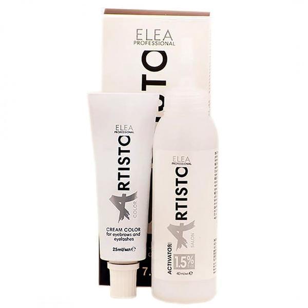 Vopsea crema pentru sprancene si gene Elea Professional Artisto Color, 5.7 Maro clasic, 65ml Vopsea crema pentru sprancene si gene Elea Professional Artisto Color, 5.7 Maro clasic, 65ml