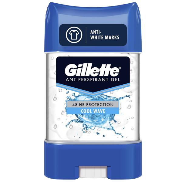Deodorant Antiperspirant Gel Stick - Gillette Cool Wave Anti-White Marks, 70 ml Deodorant Antiperspirant Gel Stick - Gillette Cool Wave Anti-White Marks, 70 ml